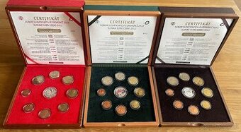 Sady mincí v dreve 2011,2012,2013 proof