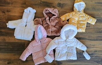 Zimné bundy dievčenské pre bábätká