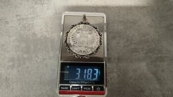 Velká stříbrná mince - ag tolar Marie Terezie(novoražba)punc