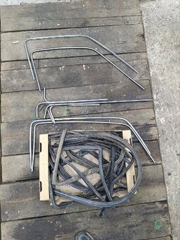 Predám chrómové lišty s gumami golf mk2