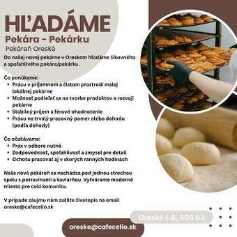 Hľadáme pekára alebo pekárku