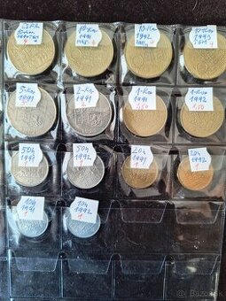 ČESKOSLOVENSKÉ FEDERATÍVNE MINCE :1990-1992