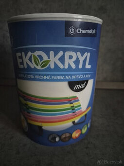 Farba EKOKRYL, biela, matná,