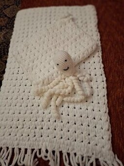 Puffy zelená deka (biela)