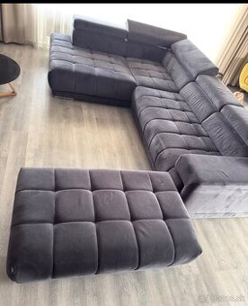 Siva sedacia suprava plus taburet