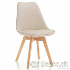 Jedálenská stolička škandinávsky štýl - velúr - 6 farieb - 1