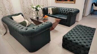 Sedacia súprava, Sedačka, Chesterfield, Taburetka