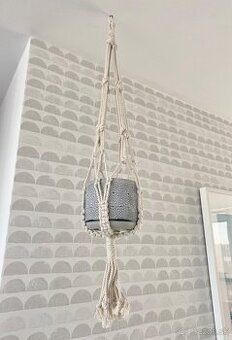Boho set IKEA vešiak na kvetináč a obal