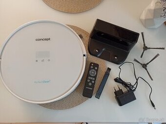 Robotický vysávač concept s mopom