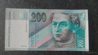 200 Sk 1995 A, stav N (UNC)