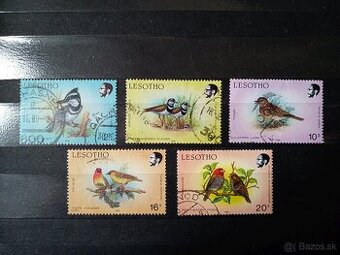 Poštové známky č.464 - Lesotho - vtáci