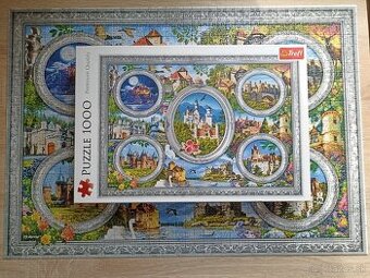 Puzzle 1000ks - hrady a zámky