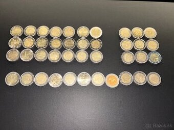 2€ mince, mix rôzne, zberateľské, euro,