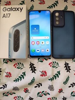 Samsung A17 4G duos modrý super stav komplet krabica návod u