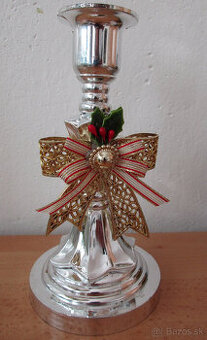 Vianočný svietnik strieborný _2,00