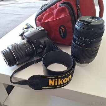 Nikon D40+Nikon DX 18-55 mm+Tamron AF 70-300mm+Lowerpro