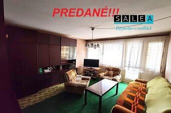 REZERVOVANÉ PRIESTRANNÝ 4 IZB.BYT 93 m2  S HALOU a LODŽIOU,