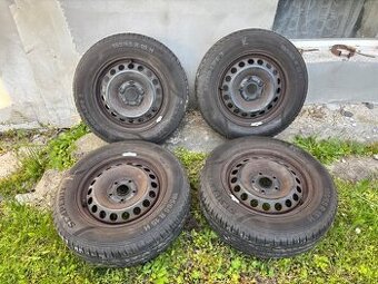 Plechové disky + letne pneu 195/65 R15 5x100