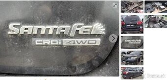 Hyundai Santa Fe 2.2 CRDi 2008 predám HLAVA MOTORA, DIFERENC