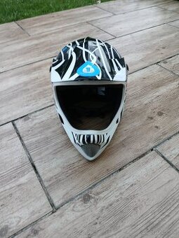 Prilba SIXSIXONE EVO Wired Black/Cyan Prilba DH/FR
