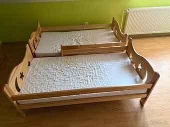 Detská posteľ 2 kusy rozmer 140cm na 70cm