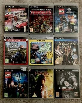 PS3 HRY – VEĽKÁ KOLEKCIA (24 ks) – LEGO, NFS, LittleBigPlane