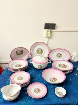 Raritna luxusna obedova suprava Czechoslovakia tri gracie