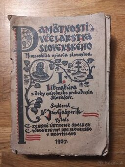 Kniha o včelárstve pamätnosti včelárstva slovenského