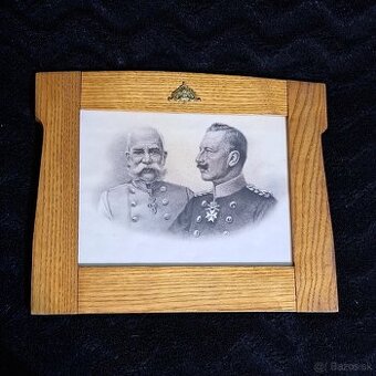 Dobový obraz Franc Joseph I.-Wilhelm II.