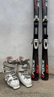 Predám dámske lyže Blizzard 153cm + lyžiarky HEAD