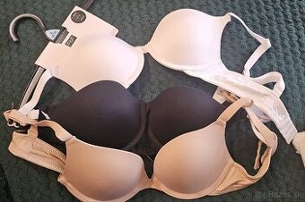 3ks Podprsenky push up 70A