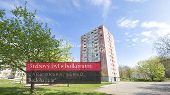 3 izbový byt, 72 m², Garbiarska, centrum mesta Sereď