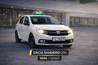 🚖 PRENÁJOM VOZIDLA NA TAXI / BOLT – DACIA SANDERO LPG