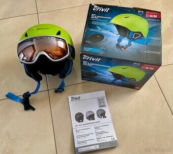 Lyžiarska prilba crivit + okuliare zn.Blizzard