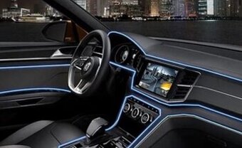 LED svetelný pásik pre osvetlenie interiéru auta na usb-12V