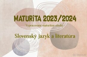 Vypracované maturitné otázky zo Slovenského jazyka a lit - 1