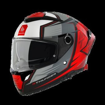 prilba MT Thunder 4 SV Pental B5 sivo-červená 2XL63-64cm30e