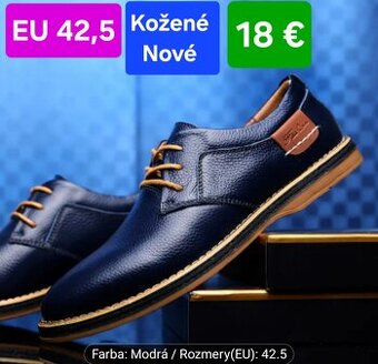 Nové Kožené EU 42,5 sú mi malé