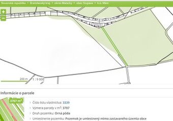 Na predaj pozemok v Stupave- k.ú. Mást