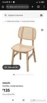 Stoličky Voxlöv IKEA