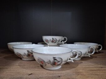 Retro šálky československý porcelán MZ