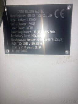 Laserová zvaracka 3kw