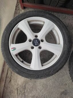 Predám letné pneu Falken 225/45 R17+  Elektróny 5x112 R17