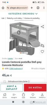 Detská cestovná postieľka