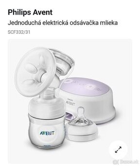 Predám Philips Avent elektrickú odsavačku