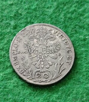 20 kreuzer 1772 B, EvmD, Kremnica, Jozef II.