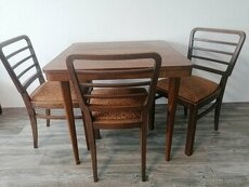 Retro stôl a stoličky - 1