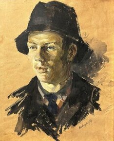 L.Mednyánszky (1852 - 1919)-Chlapec v klobúku - 1