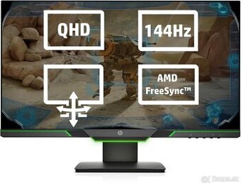 2K LCD monitor 27" HP 27xq, 144Hz, 1ms