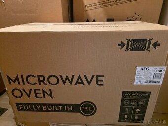 Nová vstav. mikrovlnná rúra - čierna, AEG